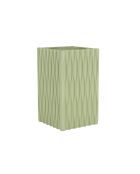 Vase Riley vert - 14 x 14 x 25 cm