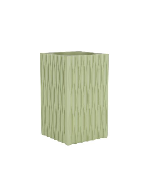 Vase Riley vert - 14 x 14 x 25 cm