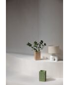 Vase Riley vert - 14 x 14 x 25 cm