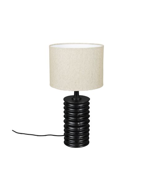 Lámpara de mesa negra Yalu - 27 x 27 x 54 cm