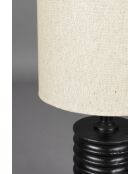 Lampe de table Yalu noire - 27 x 27 x 54 cm