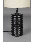 Lampe de table Yalu noire - 27 x 27 x 54 cm
