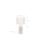 Lampe de table Yalu noire - 27 x 27 x 54 cm