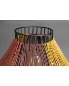 Lámpara de mesa Surya cuerda multicolor - 30 x 30 x 26 cm