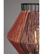Lámpara de mesa Surya cuerda multicolor - 30 x 30 x 26 cm