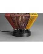 Lámpara de mesa Surya cuerda multicolor - 30 x 30 x 26 cm