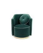Sillón Sassy Granny verde oscuro - 71 x 71 x 81,5 cm