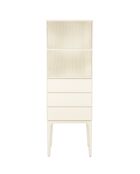 Armadio beige June con 1 anta e 3 cassetti - 45 x 60 x 180 cm