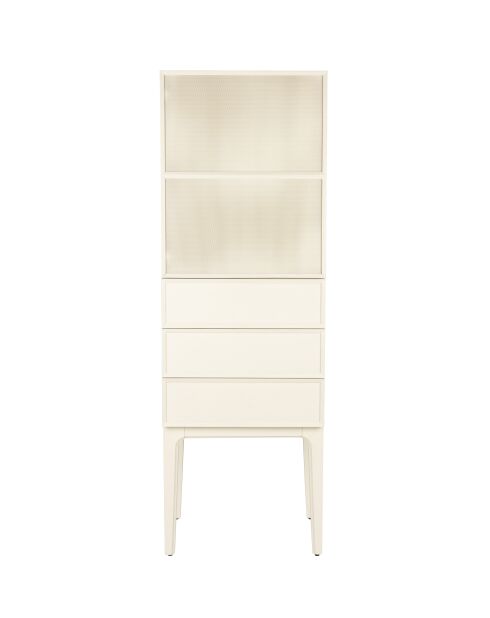 Armadio beige June con 1 anta e 3 cassetti - 45 x 60 x 180 cm