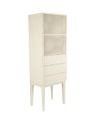 Armadio beige June con 1 anta e 3 cassetti - 45 x 60 x 180 cm