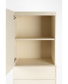Armadio beige June con 1 anta e 3 cassetti - 45 x 60 x 180 cm