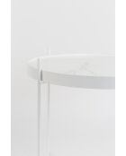 Table d'appoint Cupid blanche - 43 x 43 x 45 cm
