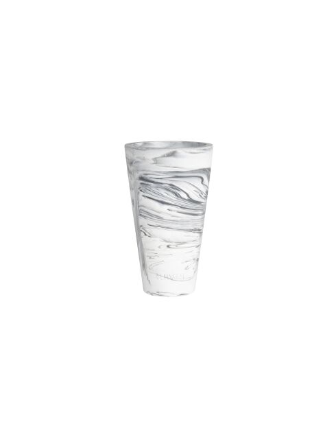 Vase Conic noir et blanc - 15 x 15 x 24.5 cm
