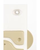 Vaso conico bianco e nero - 15 x 15 x 24,5 cm