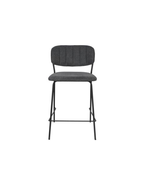 Taburete Jolien negro/gris oscuro - 54 x 48 x 89 cm