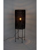 Lámpara de pie negra Kari - 30 x 30 x 95 cm