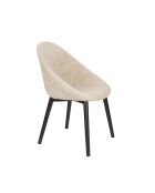 Set mit 2 beigen Fenna-Stühlen - 57 x 54 x 81,5 cm