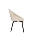 Set mit 2 beigen Fenna-Stühlen - 57 x 54 x 81,5 cm