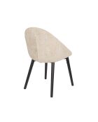 Set mit 2 beigen Fenna-Stühlen - 57 x 54 x 81,5 cm