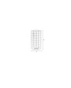 Fajen graue Vase - 15 x 15 x 26 cm