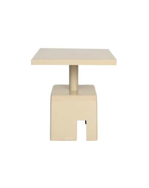 Mesa auxiliar Chubby beige - 40 x 40 x 45 cm