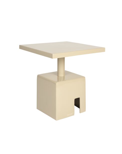 Mesa auxiliar Chubby beige - 40 x 40 x 45 cm