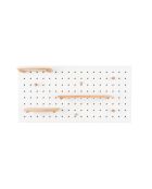Panneau mural Bundy blanc - 2 x 90 x 45 cm
