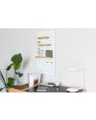 Panneau mural Bundy blanc - 2 x 90 x 45 cm
