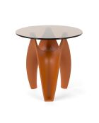Mesa auxiliar roja Hactua - 40 x 40 x 41 cm