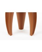 Mesa auxiliar roja Hactua - 40 x 40 x 41 cm