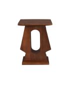 Table d'appoint Pilaster marron - 35 x 25 x 48 cm