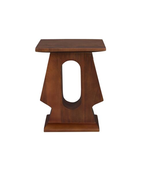 Bijzettafel Pilaster bruin - 35 x 25 x 48 cm