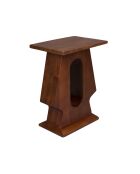 Table d'appoint Pilaster marron - 35 x 25 x 48 cm