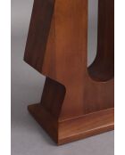 Table d'appoint Pilaster marron - 35 x 25 x 48 cm