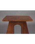 Table d'appoint Pilaster marron - 35 x 25 x 48 cm
