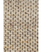 Alfombra Frills beige/amarilla - 240 x 170 x 0,6 cm