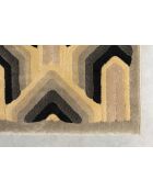 Alfombra Frills beige/amarilla - 240 x 170 x 0,6 cm