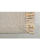 Alfombra Frills beige/amarilla - 240 x 170 x 0,6 cm