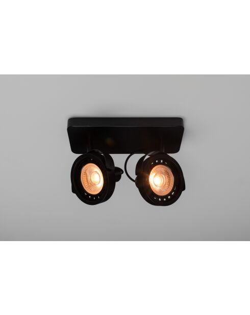 Foco negro Dice-2 - 28 x 12 x 19 cm