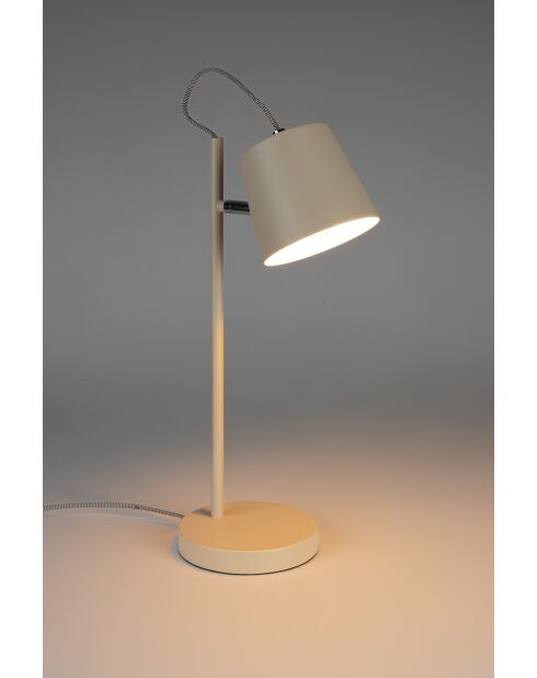 Lámpara de mesa Buckle Head beige - 25 x 25 x 50 cm