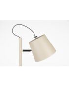 Lámpara de mesa Buckle Head beige - 25 x 25 x 50 cm