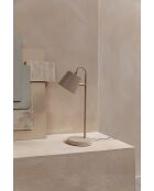Lámpara de mesa Buckle Head beige - 25 x 25 x 50 cm