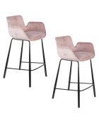 Tabouret de bar Brit rose - 54 x 57 x 91.5 cm