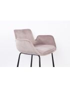 Tabouret de bar Brit rose - 54 x 57 x 91.5 cm