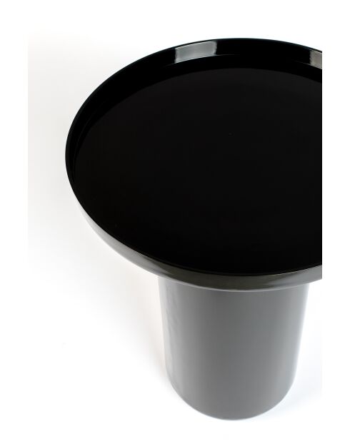 Mesa auxiliar negra Shiny Bomb - 40 x 40 x 51,5 cm