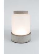 Graue Vase Reina - 21,5 x 21,5 x 31,5 cm