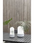 Graue Vase Reina - 21,5 x 21,5 x 31,5 cm