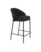 Silla de bar Rodin negra - 50 x 53 x 87 cm
