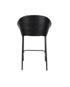 Silla de bar Rodin negra - 50 x 53 x 87 cm