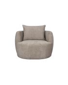 Sillón Rocca marrón claro - 92 x 107 x 83 cm